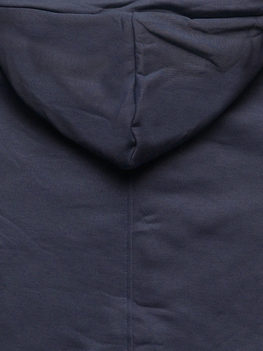 Granatowa bluza damska parka płaszczyk long z kapturem