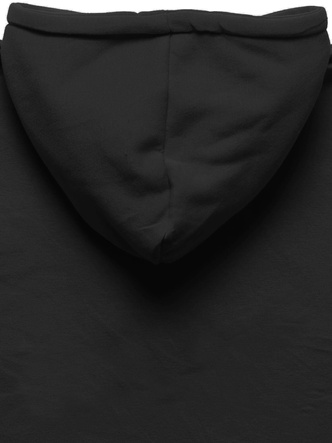 Czarna bluza sukienka long z kapturem