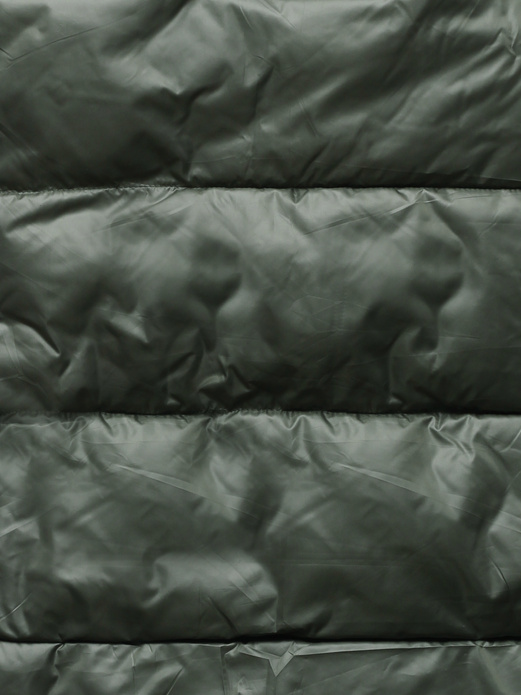 Khaki dwustronny bezrękawnik kamizelka ze stójką i regulowanym ściągaczem