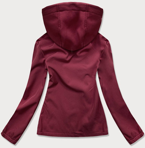 Bordowa fantastyczna bluza z kapturem