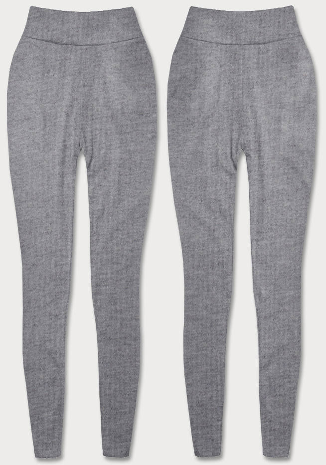 Szare wyszczuplające legginsy fit basic