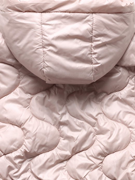 Perłowy bezrękawnik kamizelka ze ściągaczem regulowanym po bokach