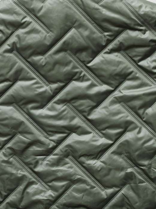 Khaki genialna lekka przejściowa kurteczka ze stójką