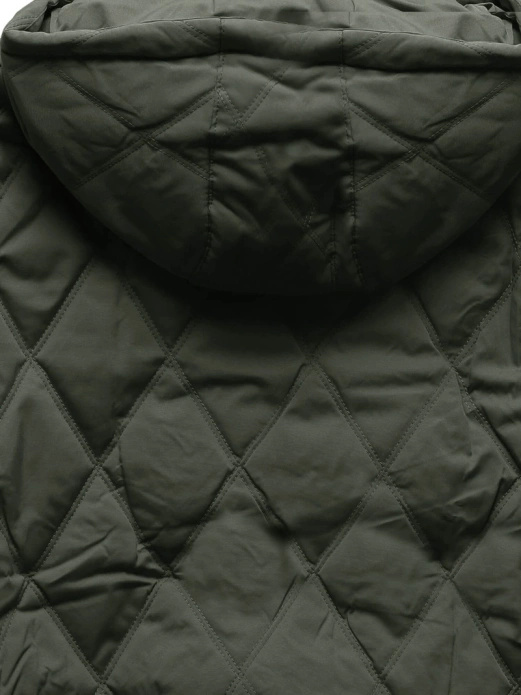 Ciemnozielona krótka pikowana kurteczka