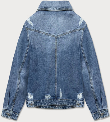 JEANSOWA KURTKA DAMSKA DENIM NIEBIESKA (B028)