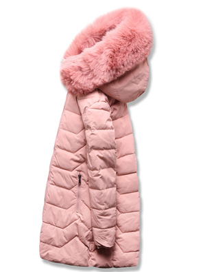 Różowa fenomenalna zimowa kurtka z kapturem