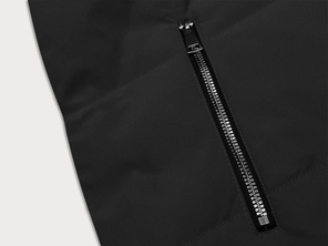 Czarny dwustronny pikowany bezrękawnik kamizelka