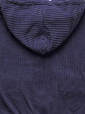 Fioletowy prążkowany dres komplet z kapturem