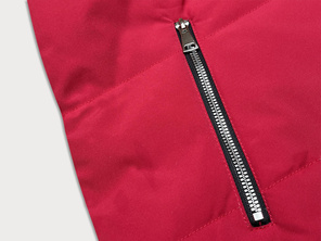 Czerwony dwustronny pikowany bezrękawnik kamizelka