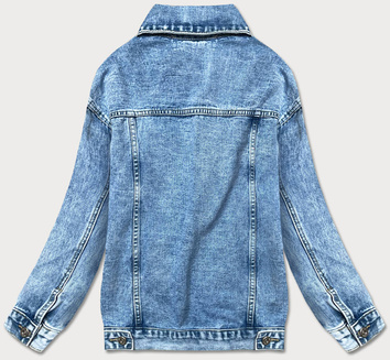 KURTKA JEANS Z CEKINAMI NIEBIESKA (POP7028-K)