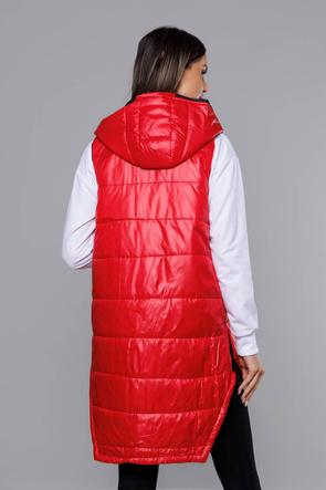 Czerwony genialny bezrękawnik kamizelka