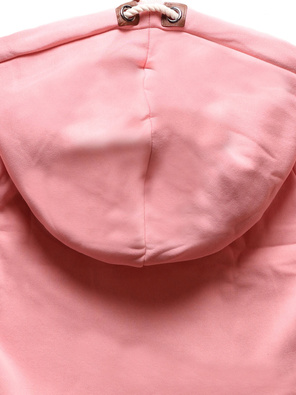 Różowo bordowa unikalna bluza damska z kapturem