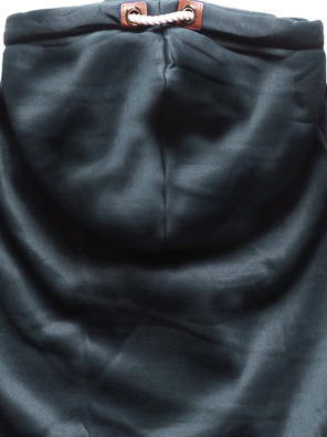 Szaroniebieska brzoskwiniowa unikalna bluza damska z kapturem