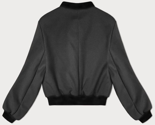 Grafitowa genialna kurtka damska bomberka