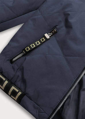 Granatowa bomberka z kapturem