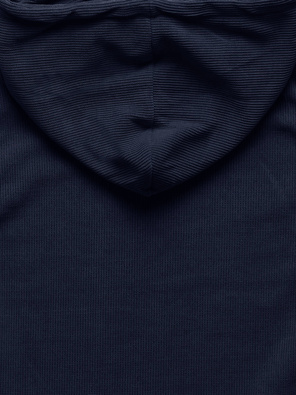 Granatowy dres w prążek wygodny komplet z kapturem