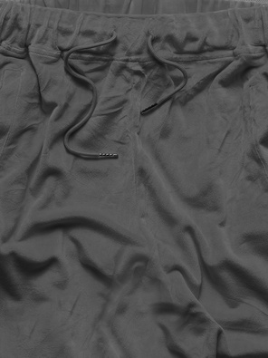 Grafitowy welurowy gładki dres