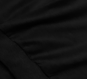 Czarna dresowa gładka wygodna bluza sportowa wkładana przez głowę