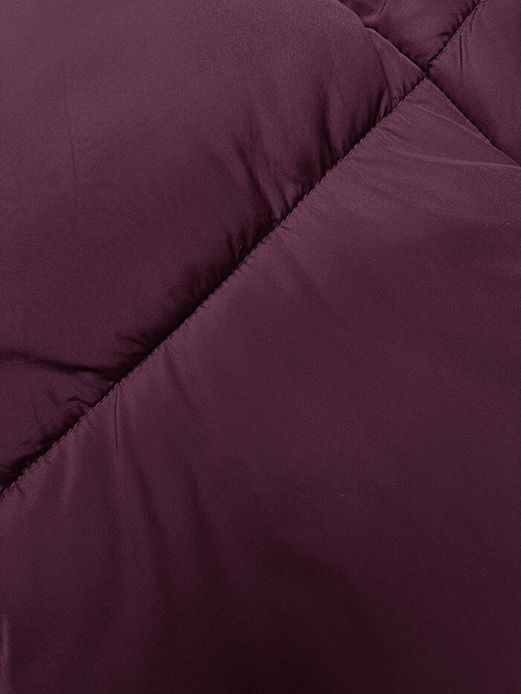 Bordowy fantastyczny pikowany bezrękawnik