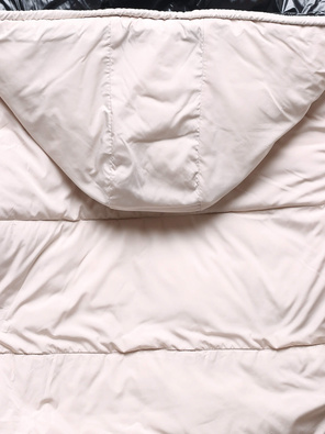 Brązowa Ecru dwustronna zimowa kapitalna kurtka damska