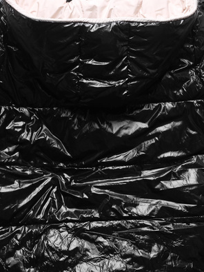 Czarna Ecru dwustronna zimowa kapitalna kurtka damska