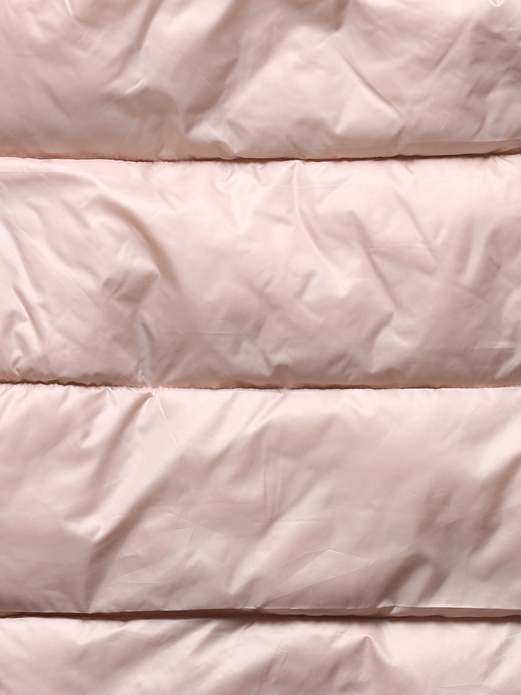 Perłowy dwustronny bezrękawnik kamizelka ze stójką i regulowanym ściągaczem