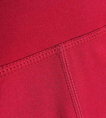 Czerwone wyszczuplające legginsy fit