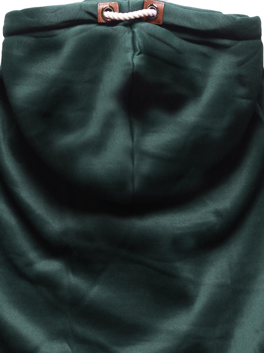 Morsko szara unikalna bluza damska z kapturem