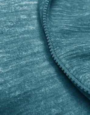 Turkusowa melanżowa bluza damska z kapturem zapinana na suwak