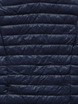 Granatowa pikowana kurtka ze stójką