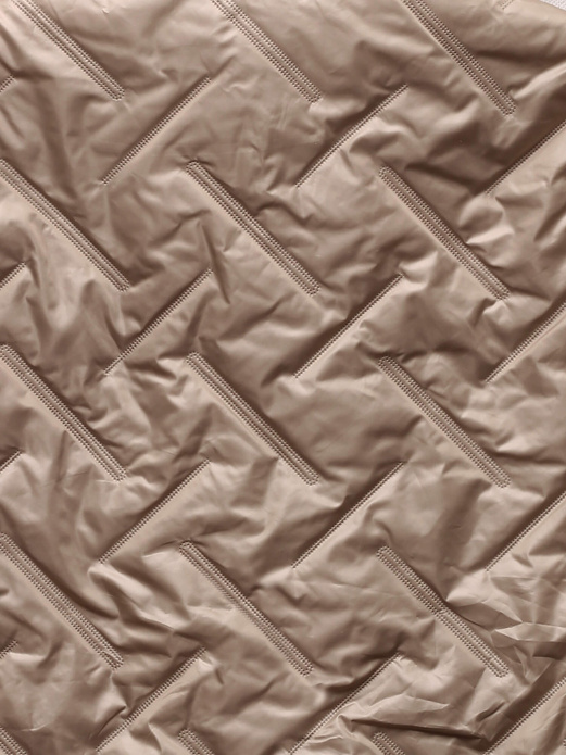 Ciemnobeżowa genialna lekka przejściowa kurteczka ze stójką