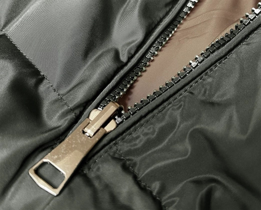 Zielono beżowy długi dwustronny damski bezrękawnik kamizelka z kapturem