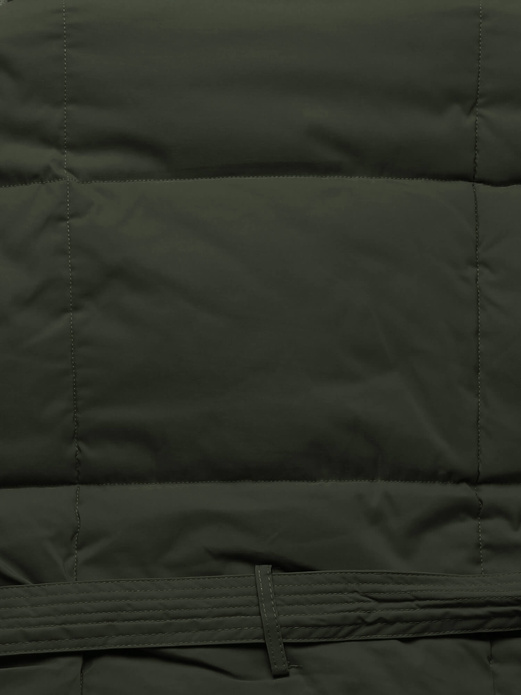 Army kapitalna ciepła kurtka damska płaszczyk z futerkiem