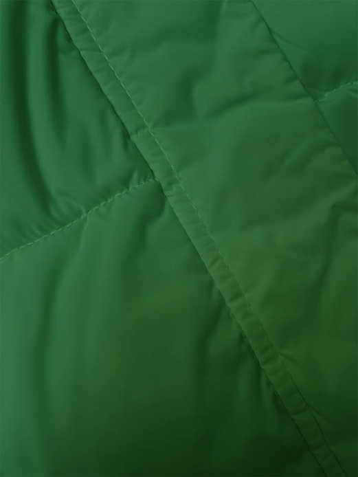 Zielona zimowa krótka puchowa kurteczka