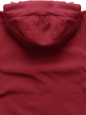 Bordowa kurtka na ciepłym polarze