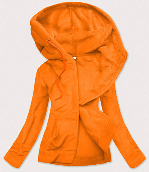 DAMSKA PLUSZOWA BLUZA POMARAŃCZOWY NEON (HH004-34)