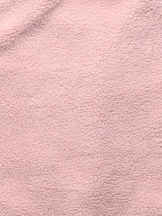 Pudrowy płaszcz kożuszek kurtka zimowa z kołnierzem