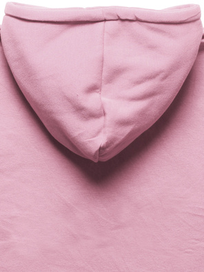 Różowa bluza sukienka long z kapturem