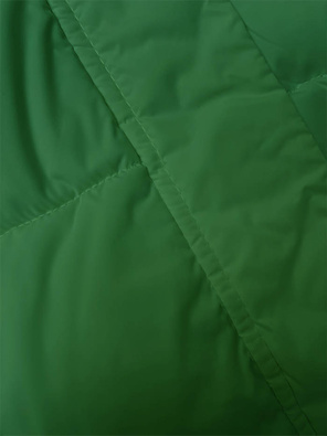 Zielona zimowa krótka puchowa kurteczka