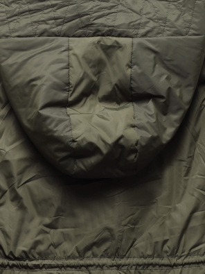 Khaki damska przejściowa kurtka parka ściągana w tali