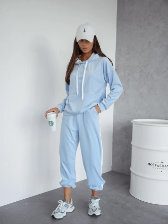Cappucino damski welurowy kapitalny gładki dres komplet
