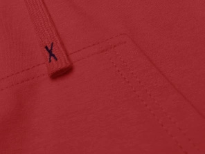 Czerwona bluza z kapturem basic kangurka gładka wygodna sportowa dresowa