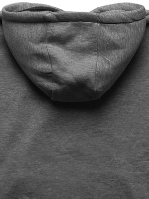 Grafitowa zapinana damska bluza z kapturem