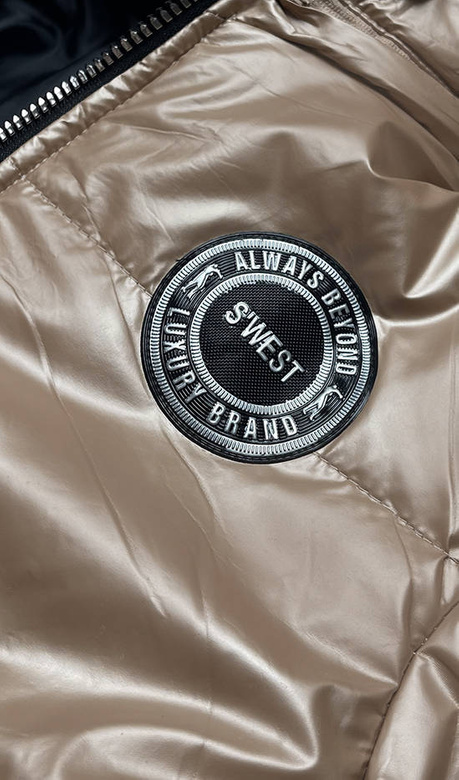 Beżowa przejściowa damska długa kurtka damska z kapturem