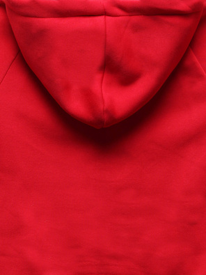 Czerwony dres komplet z kwiecistym kapturem