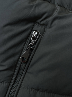 Army pikowany bezrękawnik z kapturem