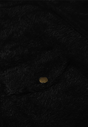 Czarna wełniana damska kurtka alpaka