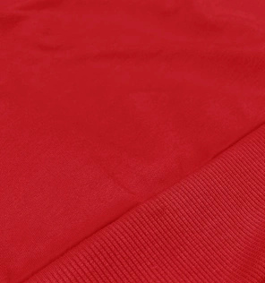Czerwona wygodna gładka bluza dresowa basic
