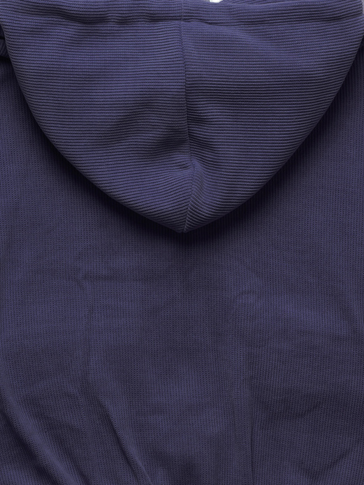 Fioletowy prążkowany dres komplet z kapturem