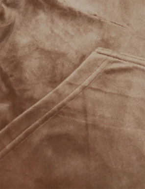 Toffi welurowy gładki dres damski z kapturem